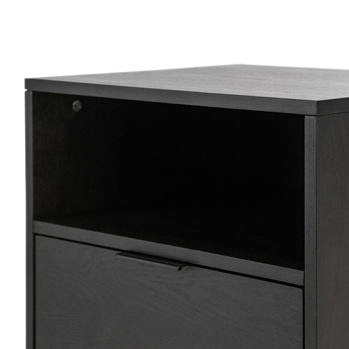 Continental Designs Charcoal Kiara Bedside Table | Temple & Webster