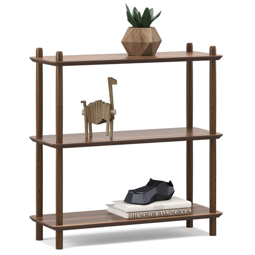 3 Tier Rakk Oak Wood Bookshelf