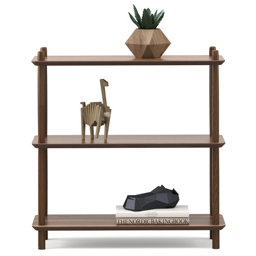 3 Tier Rakk Oak Wood Bookshelf