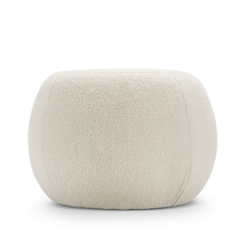 Light Grey Phoebe Cushion Ottoman