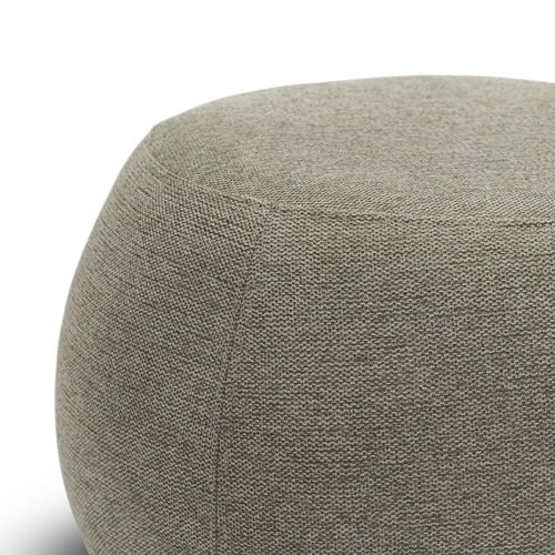 Light Grey Phoebe Cushion Ottoman
