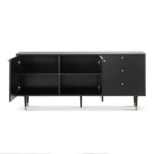 Continental Designs Bentley 3 Drawer Wooden Sideboard | Temple & Webster