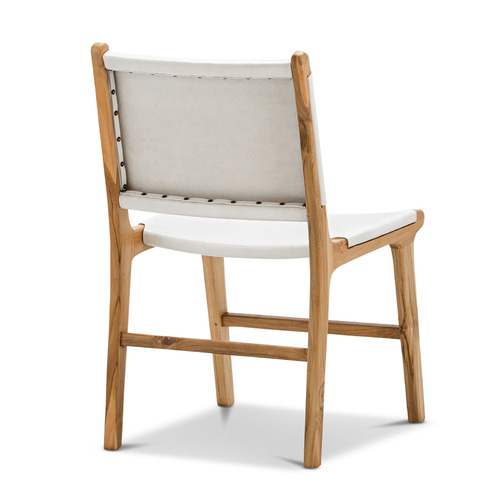 Casey Flat Cowhide Leather Dining Chairs