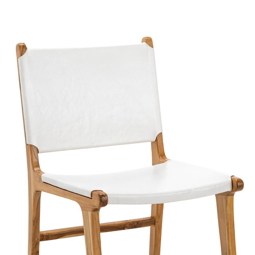 Casey Flat Cowhide Leather Dining Chairs
