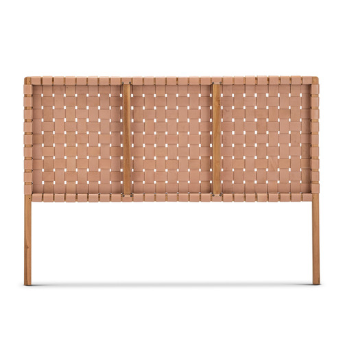 Continental Designs Casey Woven Cowhide Leather Bedhead Temple & ster