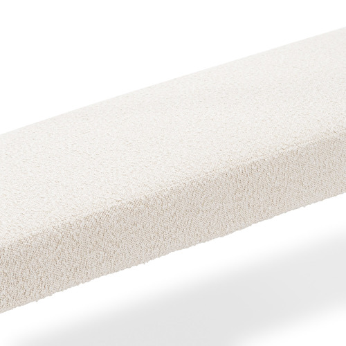 Cream Harper 120cm Boucle Bench