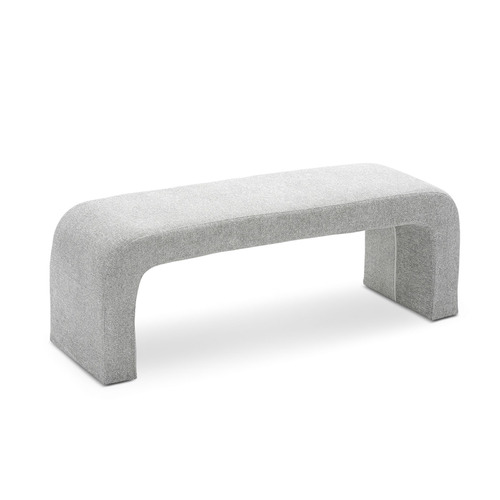 Hail Grey Harper 120cm Upholstered Bench