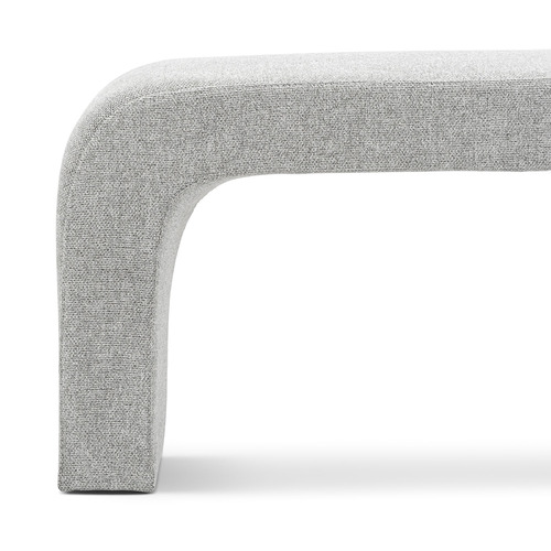 Hail Grey Harper 120cm Upholstered Bench