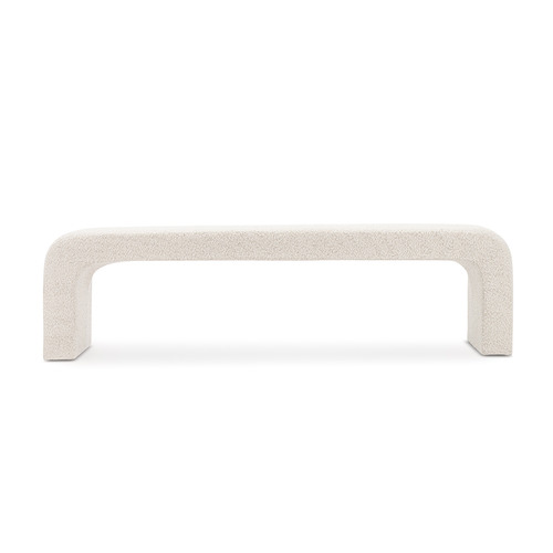 Cream Harper 160cm Boucle Bench