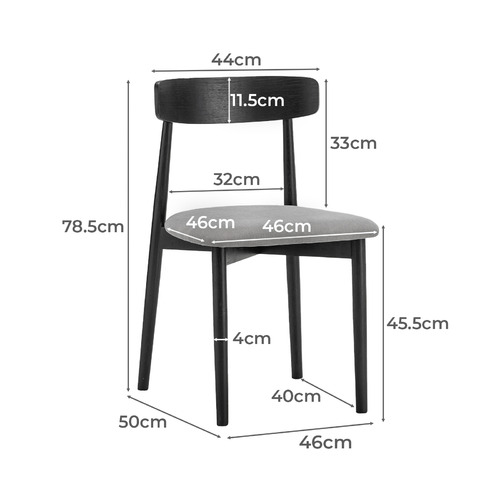 Finn American Oak Wood Dining Chairs