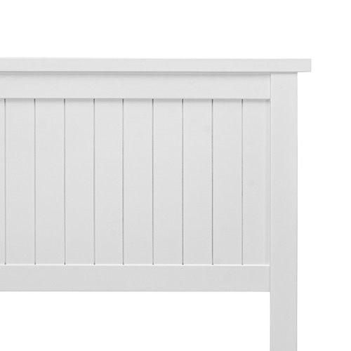 Continental Designs White Snow Panelled Bed Frame | Temple & Webster