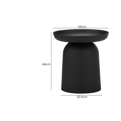 Zedd Pedestal Side Table