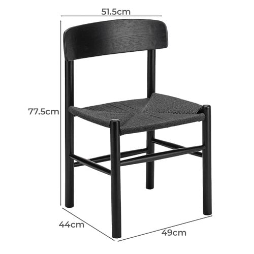 Griffin Solid Ash Wood Dining Chairs