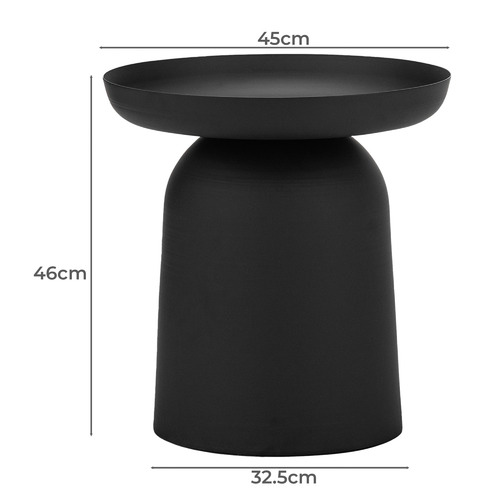 Zedd Pedestal Side Table