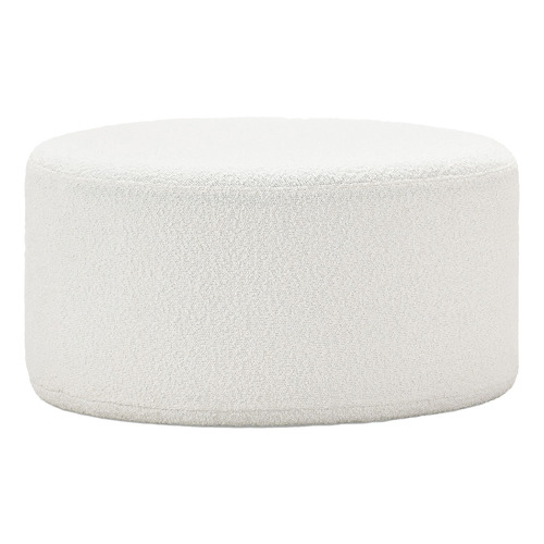 Continental Designs Cream Vivien Boucle Ottoman | Temple & Webster