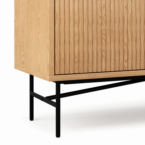 Tabitha 180cm Ripple Slatted Tv Unit