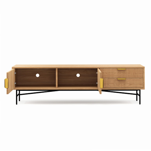 Tabitha 180cm Ripple Slatted Tv Unit