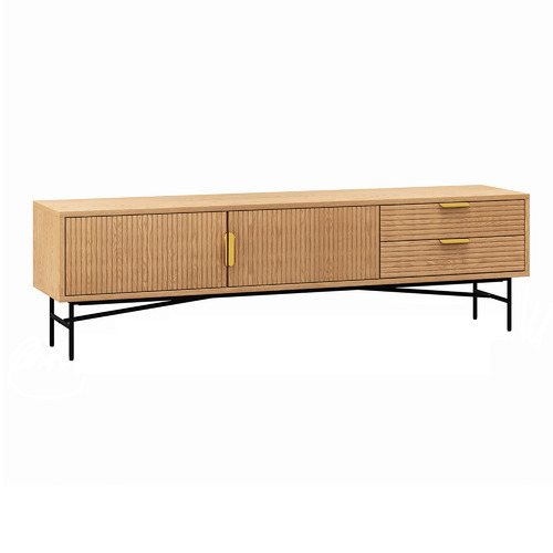 Tabitha 180cm Ripple Slatted Tv Unit