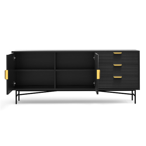 Tabitha 180cm Ripple Slatted Sideboard