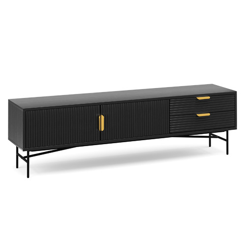 Tabitha 180cm Ripple Slatted Tv Unit