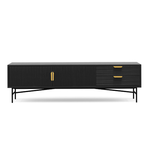 Tabitha 180cm Ripple Slatted Tv Unit