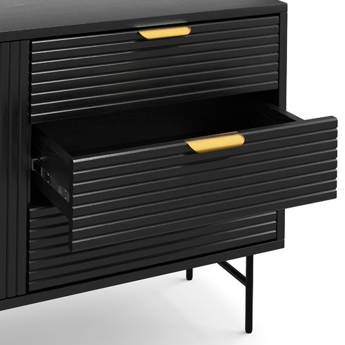 Tabitha 180cm Ripple Slatted Sideboard