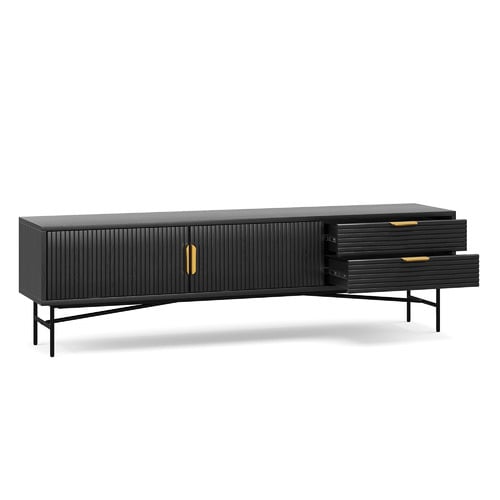 Tabitha 180cm Ripple Slatted Tv Unit