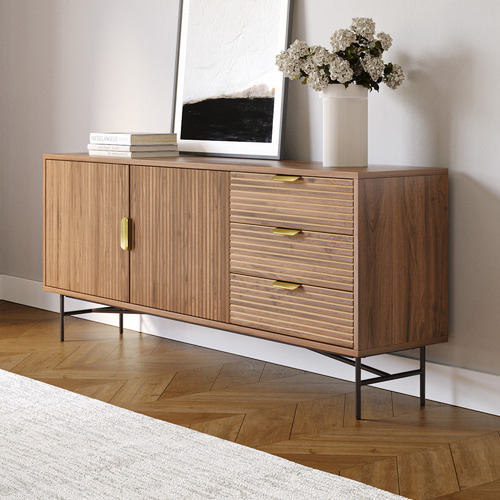 Continental Designs Tabitha Ripple Slatted Sideboard | Temple & Webster