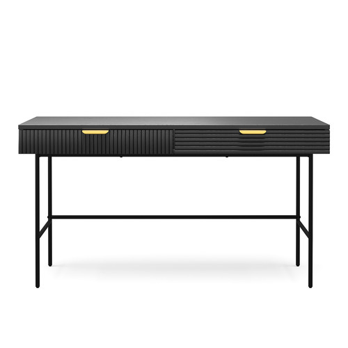 Thalia 2 Drawer Ripple Slatted Desk
