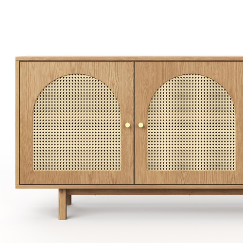 Taya 3 Door Rattan Arch Sideboard