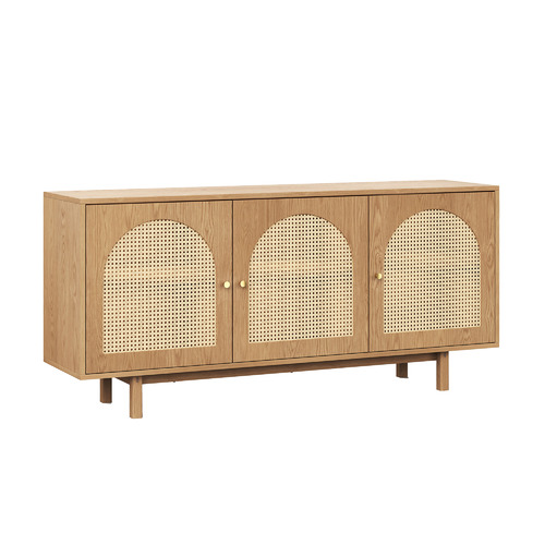 Taya 3 Door Rattan Arch Sideboard