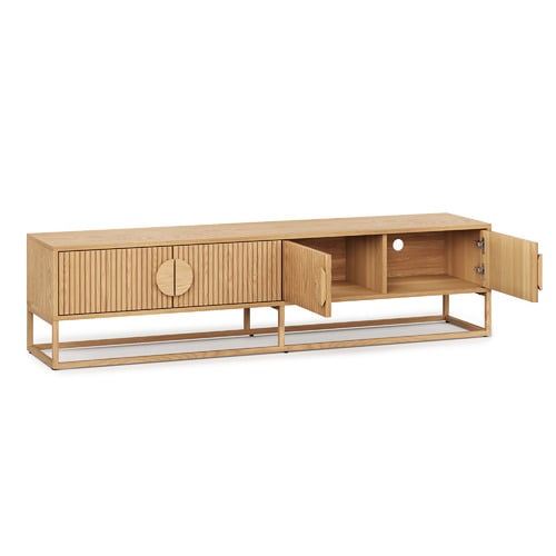 Tessa Ripple Slatted Tv Unit
