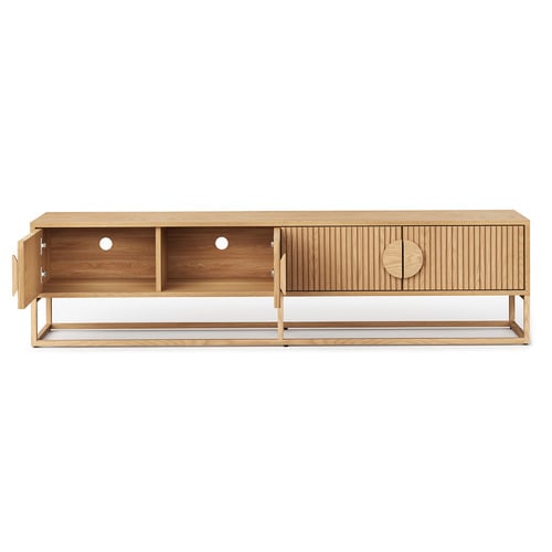 Tessa Ripple Slatted Tv Unit