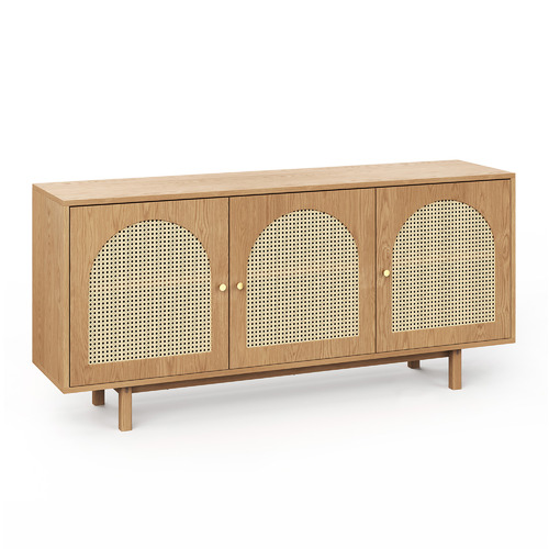 Taya 3 Door Rattan Arch Sideboard