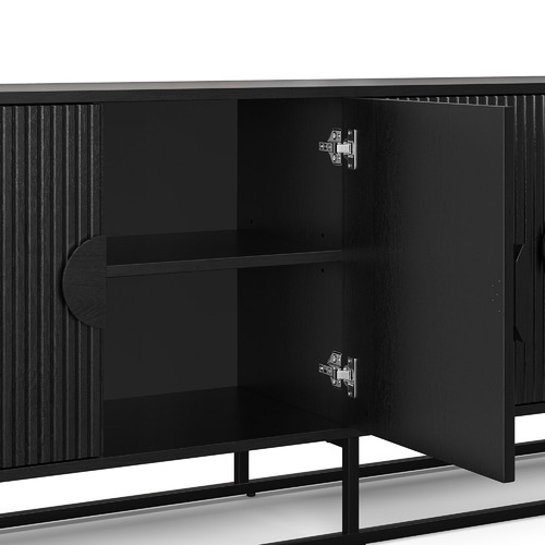 Tessa 180cm Ripple Slatted Sideboard
