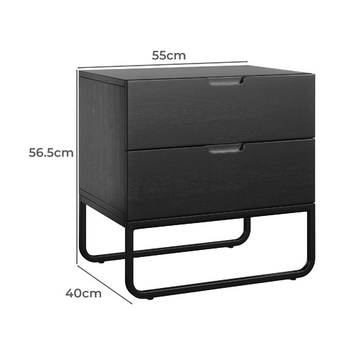 Tanisha 2 Drawer Bedside Table