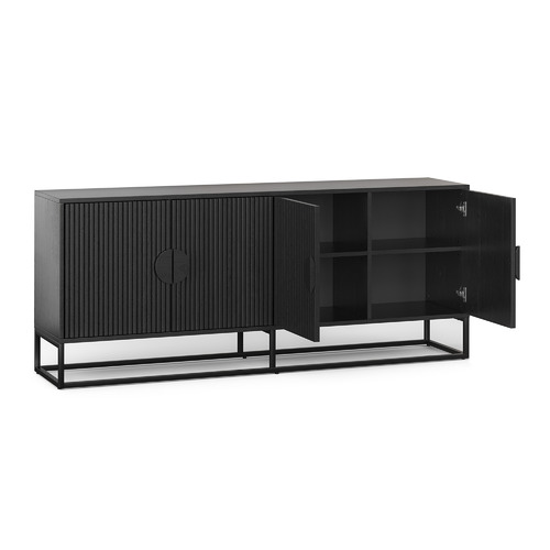 Tessa 180cm Ripple Slatted Sideboard