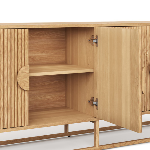 Tessa 180cm Ripple Slatted Sideboard