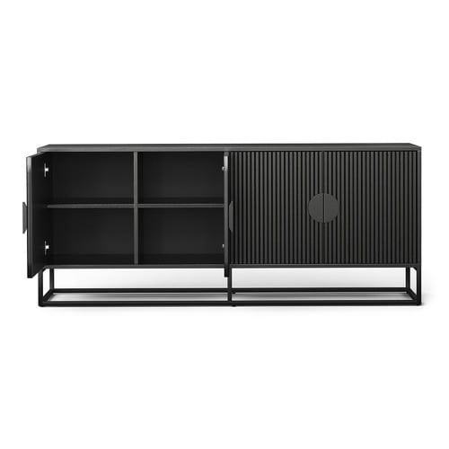 Tessa 180cm Ripple Slatted Sideboard