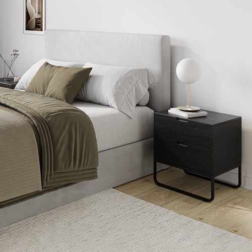 Tanisha 2 Drawer Bedside Table