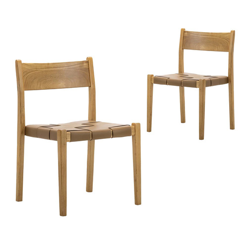 Gaia Sungkai Wood Stackable Dining Chairs