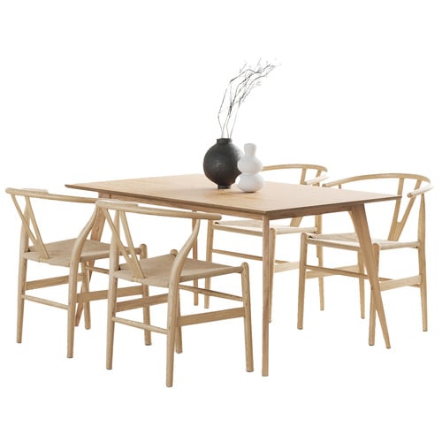 4 Seater Davian Rectangular Dining Table & Chair Set