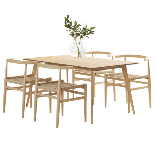 4 Seater Adriel Rectangular Dining Table & Chair Set