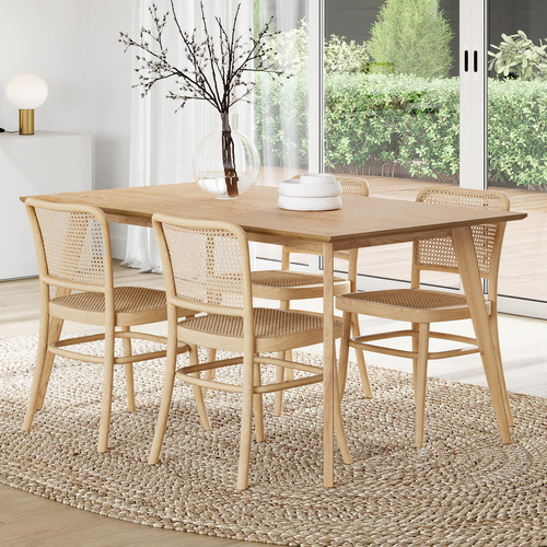 4 Seater Samira Rectangular Dining Table & Chair Set