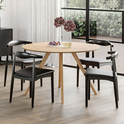4 Seater Kylen Round Dining Table & Chair Set