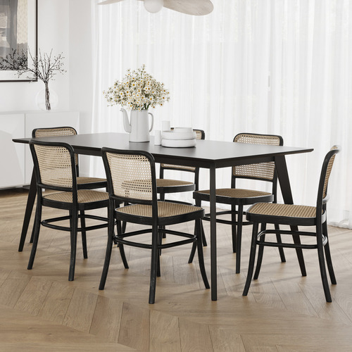 6 Seater Samira Rectangular Dining Table & Chair Set