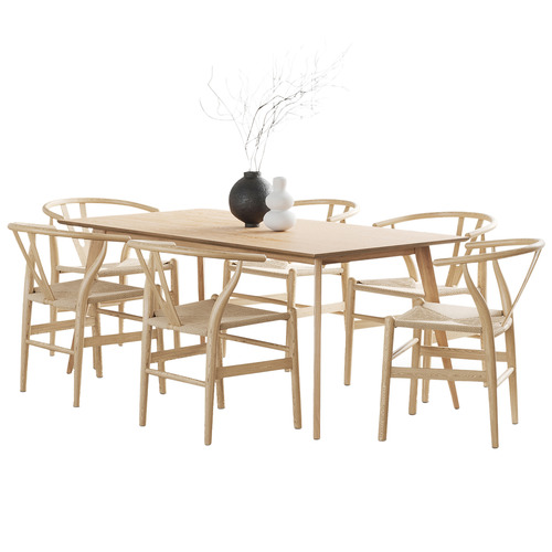 6 Seater Davian Dining Table & Chair Set