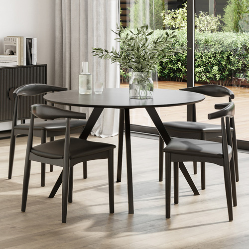 4 Seater Kylen Round Dining Table & Chair Set