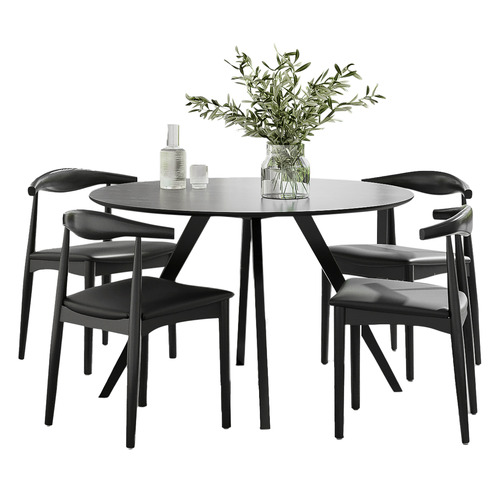 4 Seater Kylen Round Dining Table & Chair Set