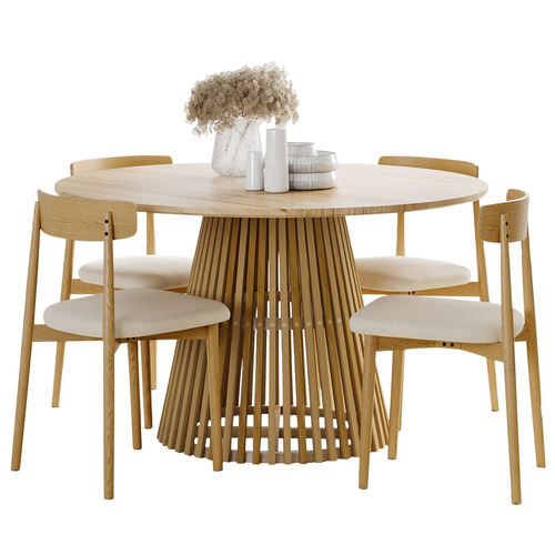 4 Seater Finn Dining Table & Chair Set